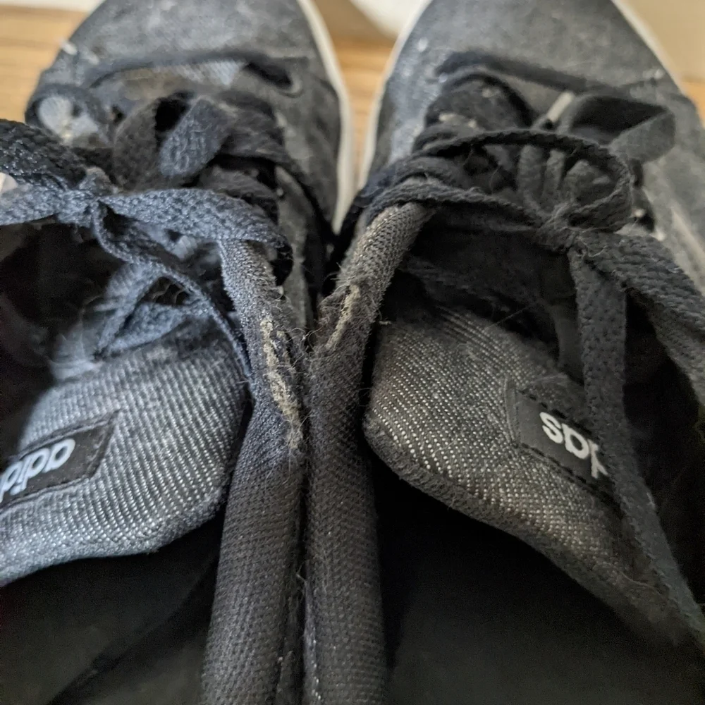 Adidas Grey/Black Stripe Sneakers